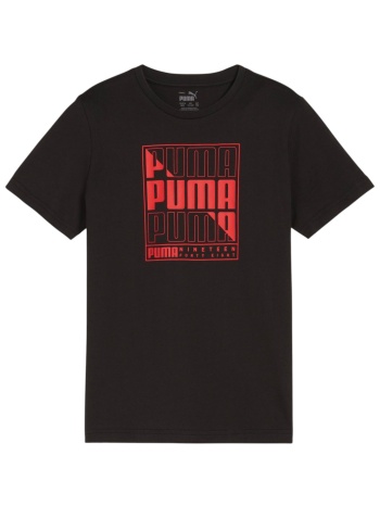 μπλούζα κοντομάνικη puma graphics wording tee b 680298-01 σε προσφορά