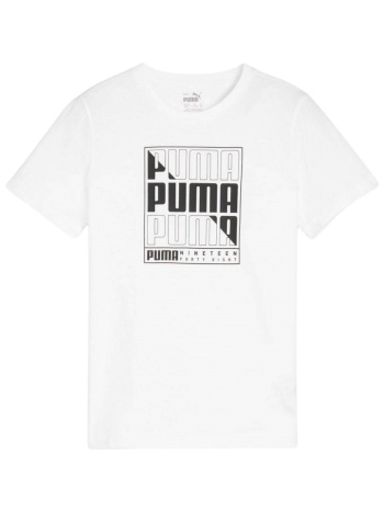 μπλούζα κοντομάνικη puma graphics wording tee b 680298-02 σε προσφορά