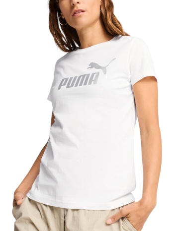 μπλούζα κοντομάνικη puma ess metallic no. 1 logo tee