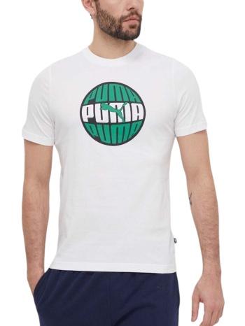 μπλούζα κοντομάνικη puma graphics circular tee 680174-02 σε προσφορά