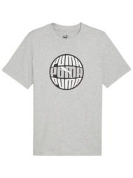 μπλούζα κοντομάνικη puma graphics circular tee 680174-04 ανδρικό