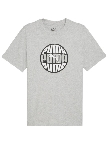 μπλούζα κοντομάνικη puma graphics circular tee 680174-04 σε προσφορά