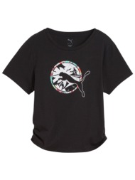 μπλούζα κοντομάνικη puma tropical aop fashion tee 526868-01 γυναικείο