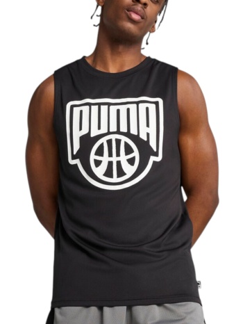 μπλούζα αμάνικη puma posterize tank 630497-01 ανδρικό