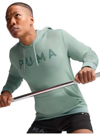 μπλούζα μακρυμάνικη puma m cloudspun branded hoodie σε προσφορά