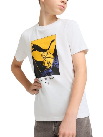 μπλούζα κοντομάνικη puma graphics puma tee ii 629873-02 σε προσφορά
