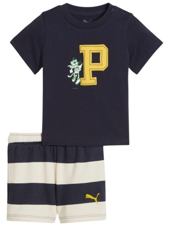 αθλητική φόρμα puma tee and shorts set 630986-16 unisex σε προσφορά
