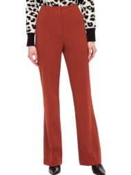 παντελόνι υφασμάτινο dkny straight pant p9hk6csp-bourbon γυναικείο