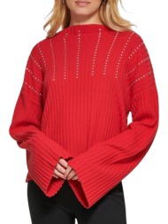 μπλούζα μακρυμάνικη dkny με μεταλλικές λεπτομέρειες p2msab84-5g6 γυναικείο