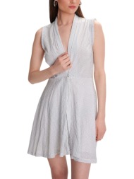 φόρεμα ale ασύμμετρο ριγέ 8921218-white γυναικείο