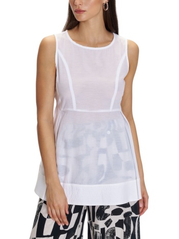 top ale αμάνικο μονόχρωμο 8921101-white γυναικείο σε προσφορά