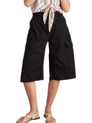 βερμούδα attrattivo cargo με τσέπες 9922234-black γυναικείο