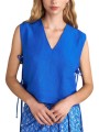 top attrattivo με δέσιμο στο πλάι 9921277-royal blue γυναικείο
