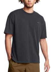 μπλούζα κοντομάνικη under armour hw os logo wash ss 1389147-001 ανδρικό