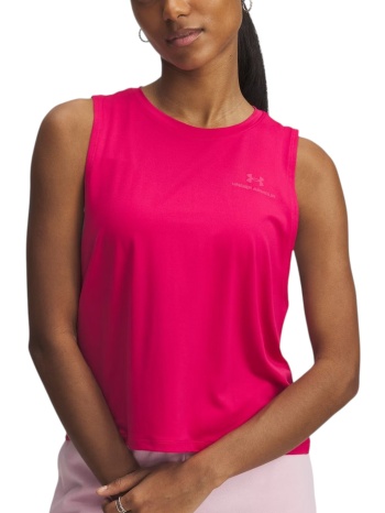 μπλούζα αμάνικη under armour rush energy crop 1383654-681 σε προσφορά