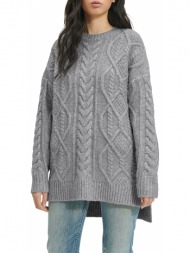 πουλόβερ ugg raelee cable knit sweater long 1133131-grhe