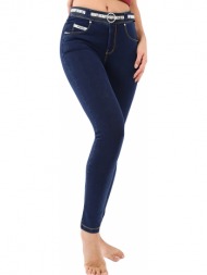 παντελόνι υφασμάτινο freddy n.o.w.® denim-effect slim fit - tapered leg now1mc002-j0y