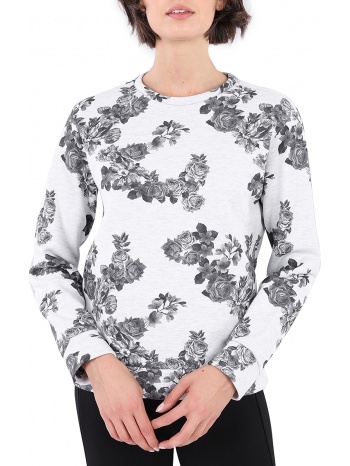 μπλούζα μακρυμάνικη freddy με floral print f9wmls1-flo4
