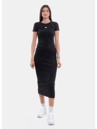 tommy jeans tjw badge rib midi dress ext (9000243734_1469)
