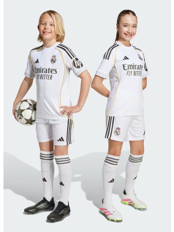 adidas real madrid 25/26 home youth kit kids