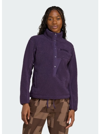 adidas terrex xploric high pile fleece pullover sweatshirt