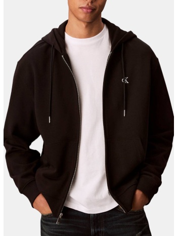 calvin klein ls eu 350terry monogram fz hoodi