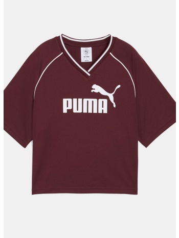 puma essentials foundation γυναικείο cropped t-shirt