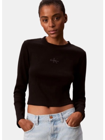 calvin klein a- ls monogram baby tee (9000250262_1469)