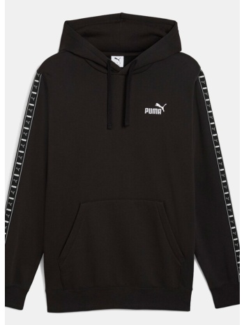puma essentials tape ανδρική μπλούζα με κουκούλα