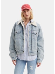 levi`s 90s sherpa trucker light indigo - worn in (9000245799_88930)