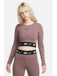 nike w nsw crop tape ls top (9000130360_60824)