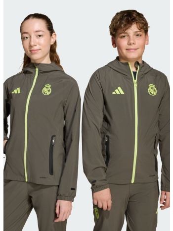 adidas k real madrid tiro 25 vis tech travel jacket