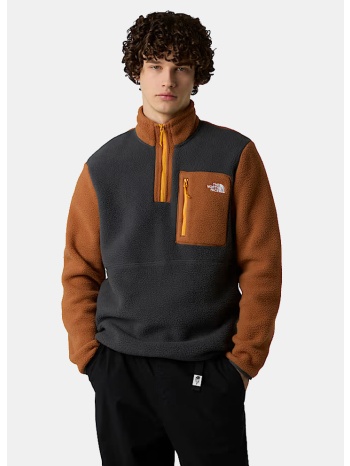 the north face m yumiori 1/4 zip asphalt grey