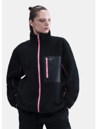 nike sportswear full-zip high-pile γυναικείο fleece μπουφάν (9000234107_86998)