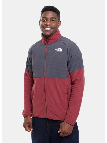 the north face m glacier hvwt fz jkt sumac/asph