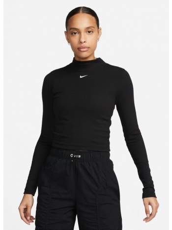 nike w nsw essntl rib mock ls top (9000129966_1480)