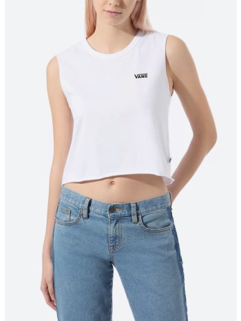 vans muscle γυναικείο cropped αμάνικο t-shirt