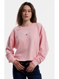 tommy jeans boxy essential γυναικεία μπλούζα φούτερ (9000138050_67196)