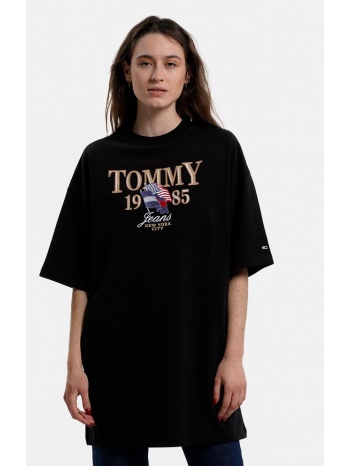 tommy jeans brushed jersey logo γυναικείο μπλούζα φόρεμα