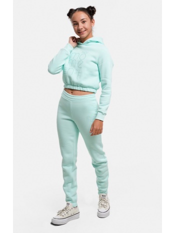target croped hoodie & jogger pants fleece `moment παιδικό