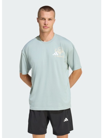 adidas m climacool fun training graphic t-shirt
