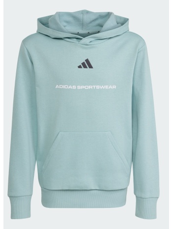 adidas sportswear k slogan fleece hoodie (9000258894_91445)