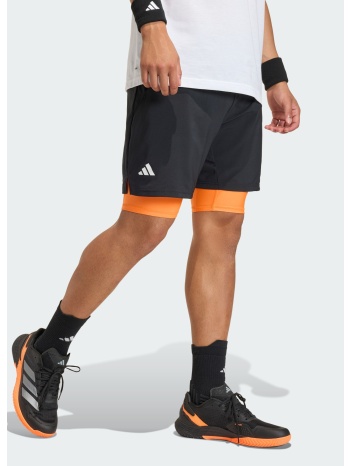 adidas m club tennis climacool 2-in-1 shorts