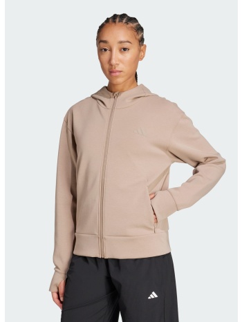 adidas w designed 4 training full-zip hooded sweatshirt