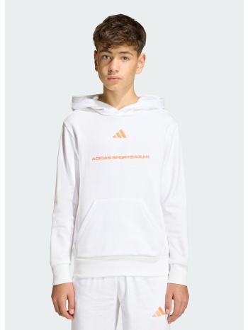 adidas sportswear k slogan fleece hoodie (9000258897_1539)