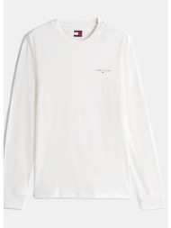 tommy jeans linear logo ανδρική μπλούζα με μακρύ μανίκι (9000263594_6212)