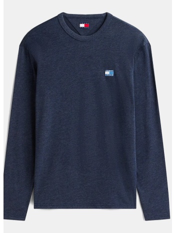 tommy jeans badge ανδρική μπλούζα με μακρύ μανίκι