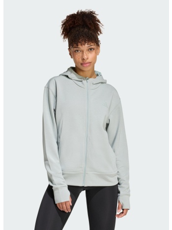 adidas w designed 4 training full-zip hooded sweatshirt