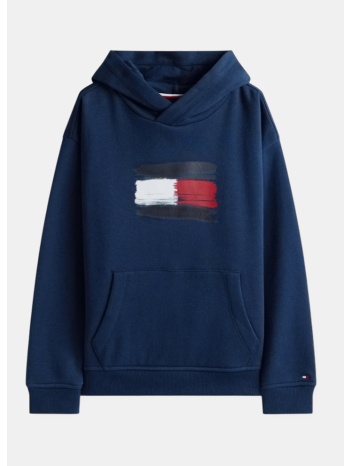 tommy jeans flag παιδική μπλούζα με κουκούλα