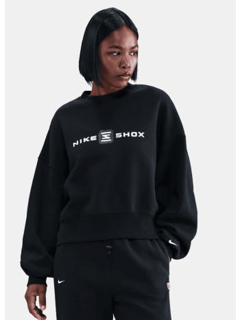 nike shox phoenix fleece crew γυναικεία μπλούζα μακρύ